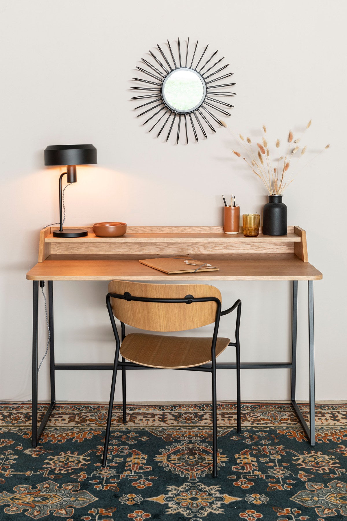 Schreibtisch GIORGIO in Braun präsentiert im Onlineshop von KAQTU Design AG. Schreibtisch ist von White Label Living