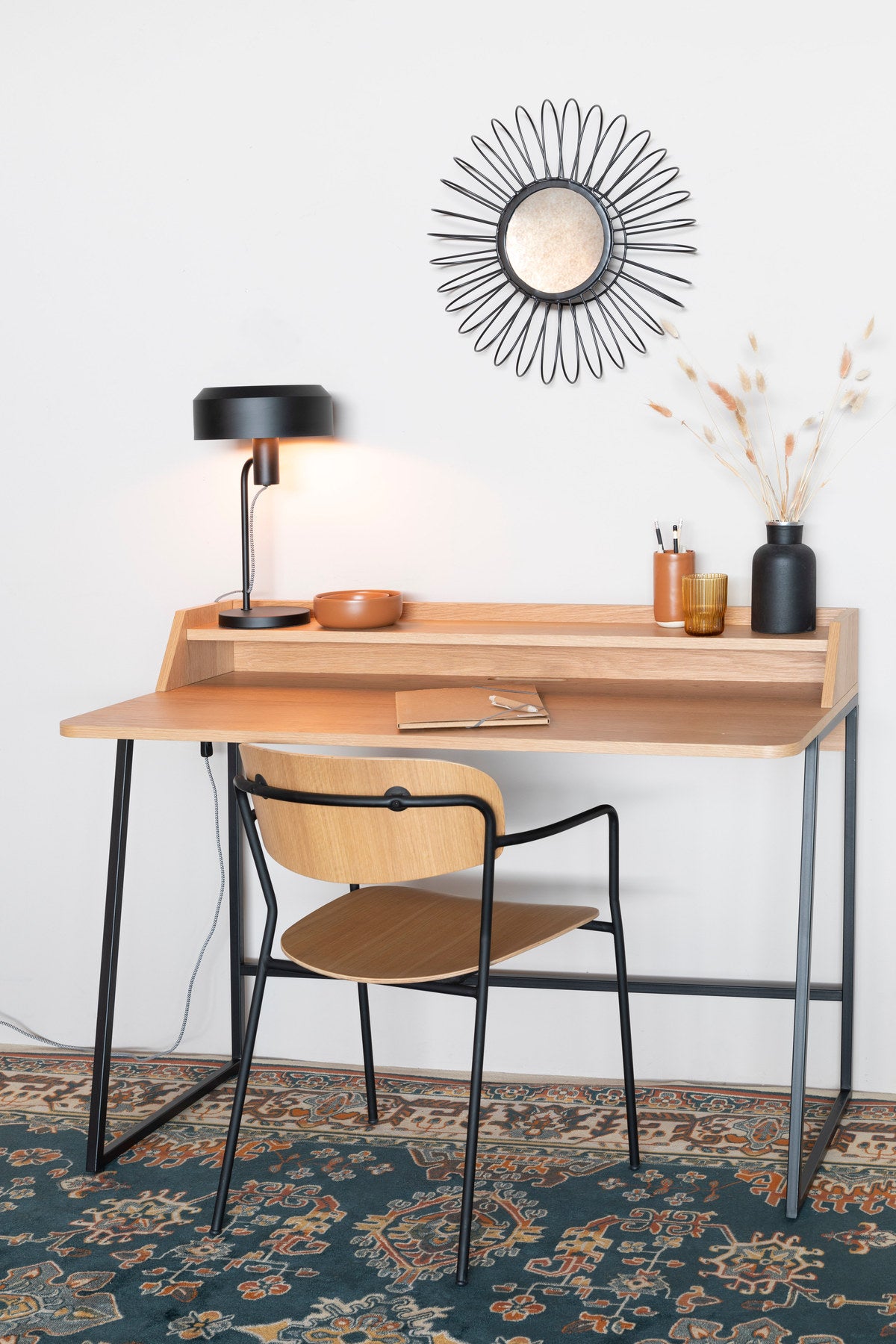 Schreibtisch GIORGIO in Braun präsentiert im Onlineshop von KAQTU Design AG. Schreibtisch ist von White Label Living
