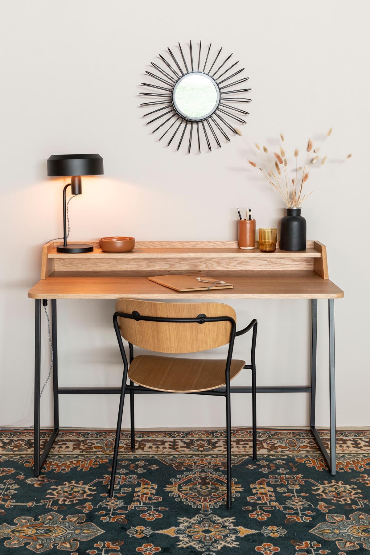 Schreibtisch GIORGIO in Braun präsentiert im Onlineshop von KAQTU Design AG. Schreibtisch ist von White Label Living