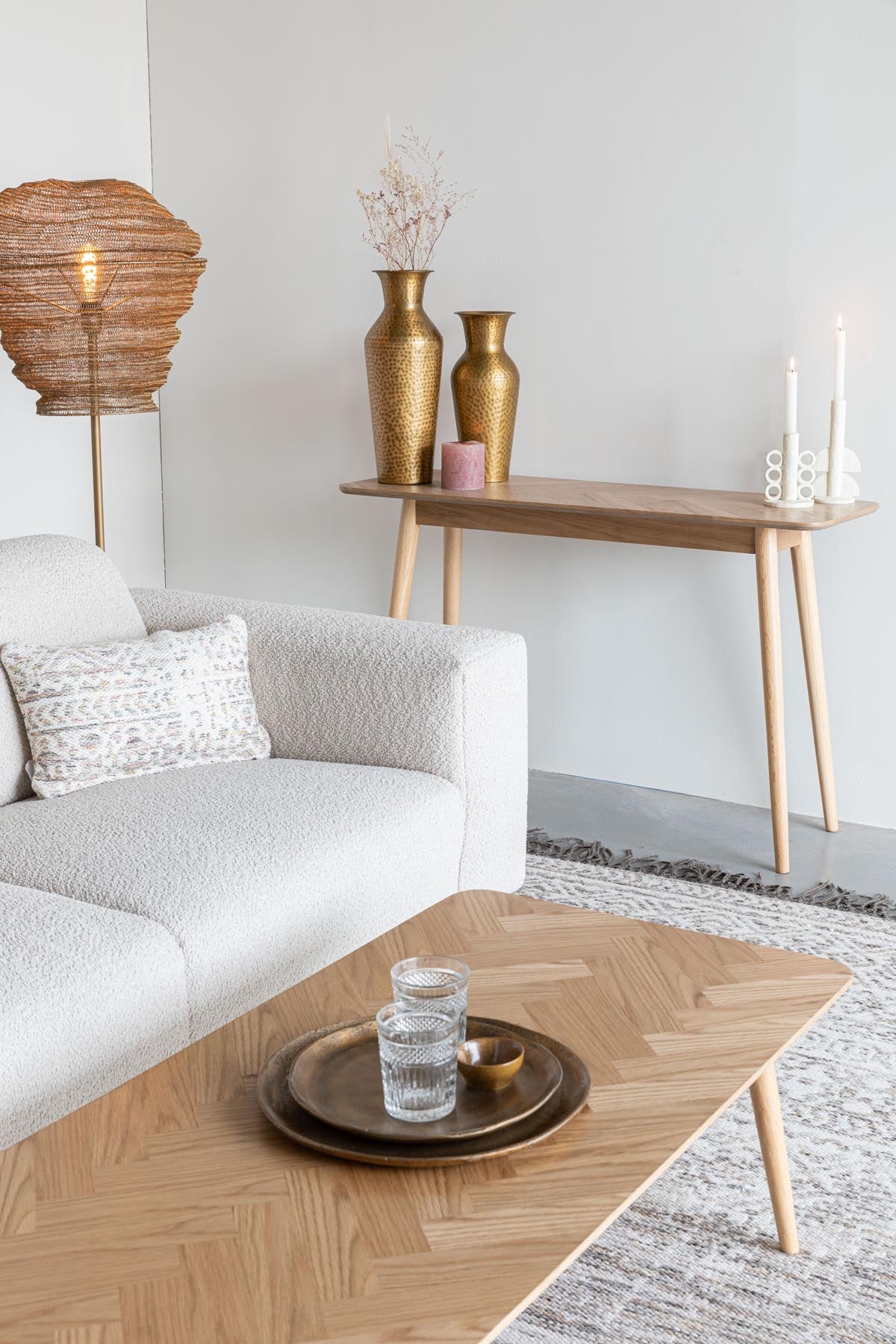 Konsolentisch Fabio in Natur präsentiert im Onlineshop von KAQTU Design AG. Konsolentisch ist von White Label Living