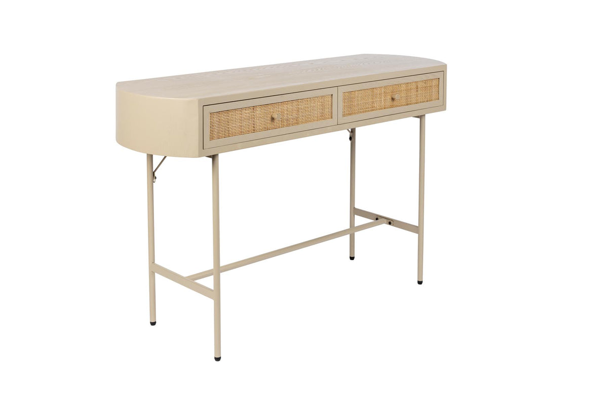 Konsolentisch AMAYA 2DR in beige präsentiert im Onlineshop von KAQTU Design AG. Konsolentisch ist von White Label Living