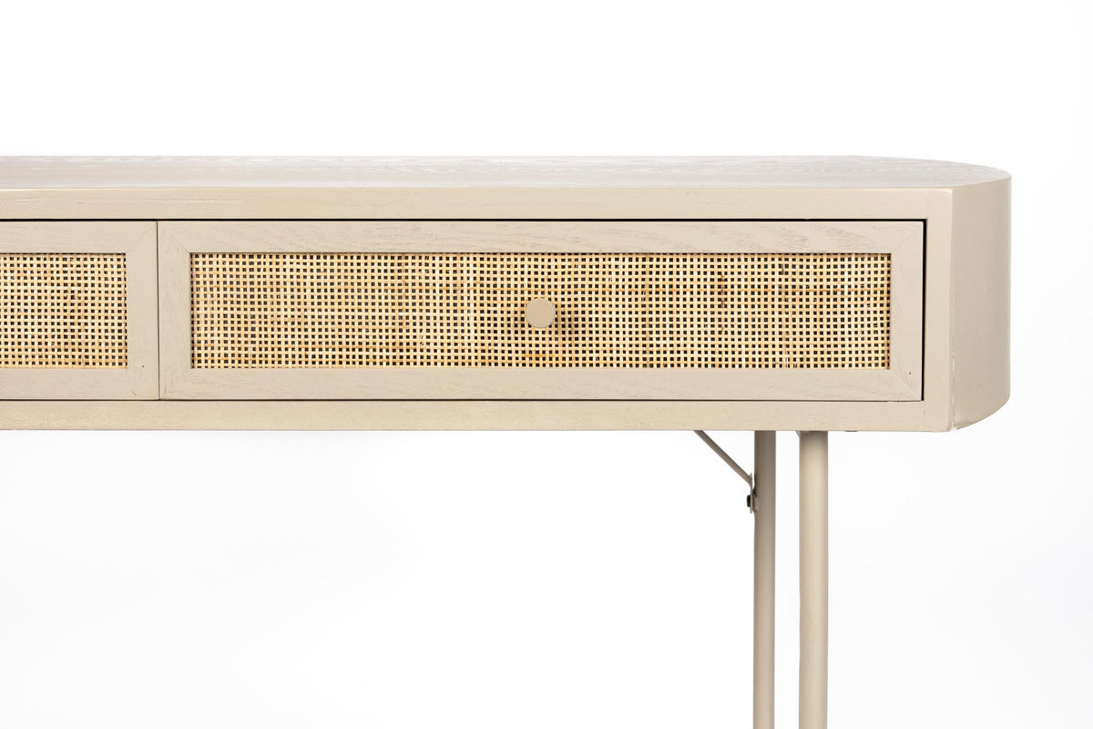 Konsolentisch AMAYA 2DR in beige präsentiert im Onlineshop von KAQTU Design AG. Konsolentisch ist von White Label Living