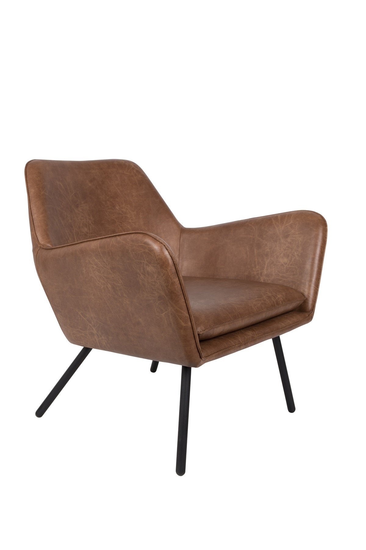 Sessel BON in Braun präsentiert im Onlineshop von KAQTU Design AG. Sessel mit Armlehnen ist von White Label Living