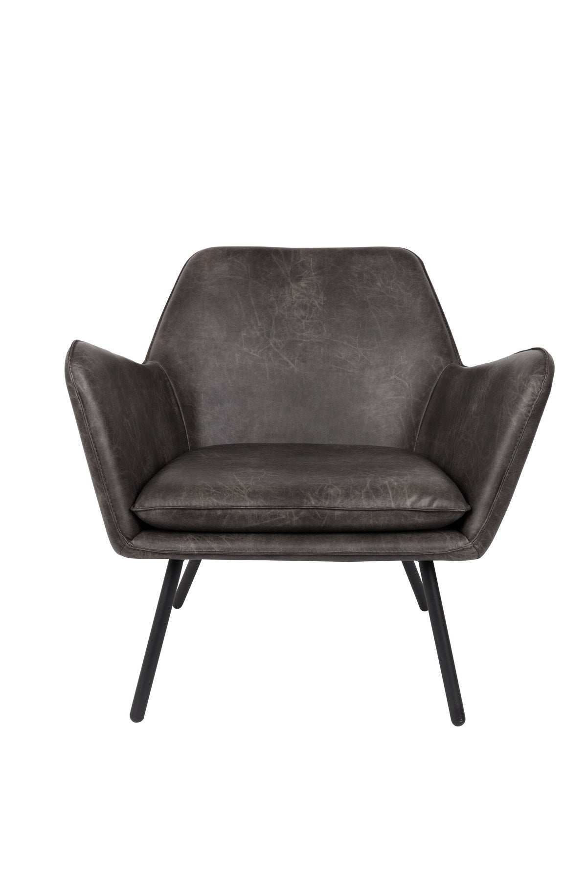 Sessel BON in Grau präsentiert im Onlineshop von KAQTU Design AG. Sessel mit Armlehnen ist von White Label Living