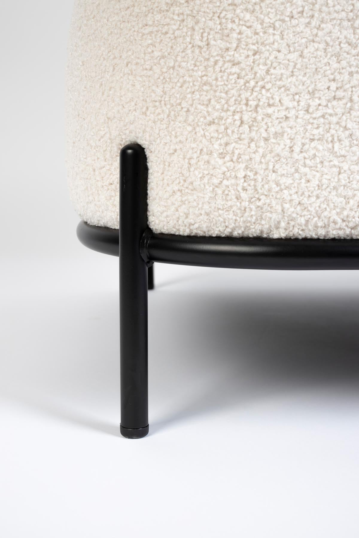 Sessel POLLY in Elfenbein präsentiert im Onlineshop von KAQTU Design AG. Sessel ist von White Label Living