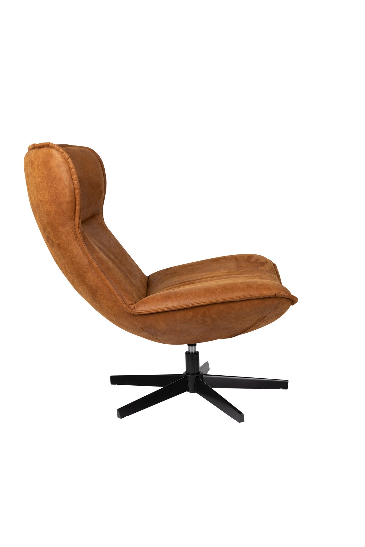 Loungesessel JOHN in Braun/Schwarz präsentiert im Onlineshop von KAQTU Design AG. Sessel ist von White Label Living