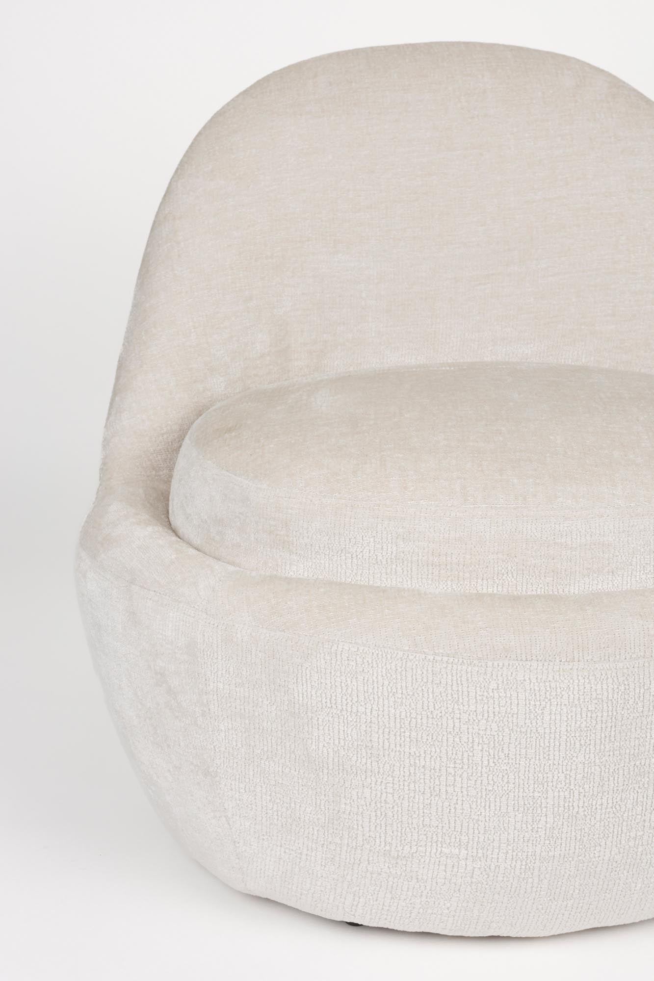 Moderner Nash Sessel von White Label Living, stilvoll und bequem, ideal für elegante und gemütliche Wohnbereiche.