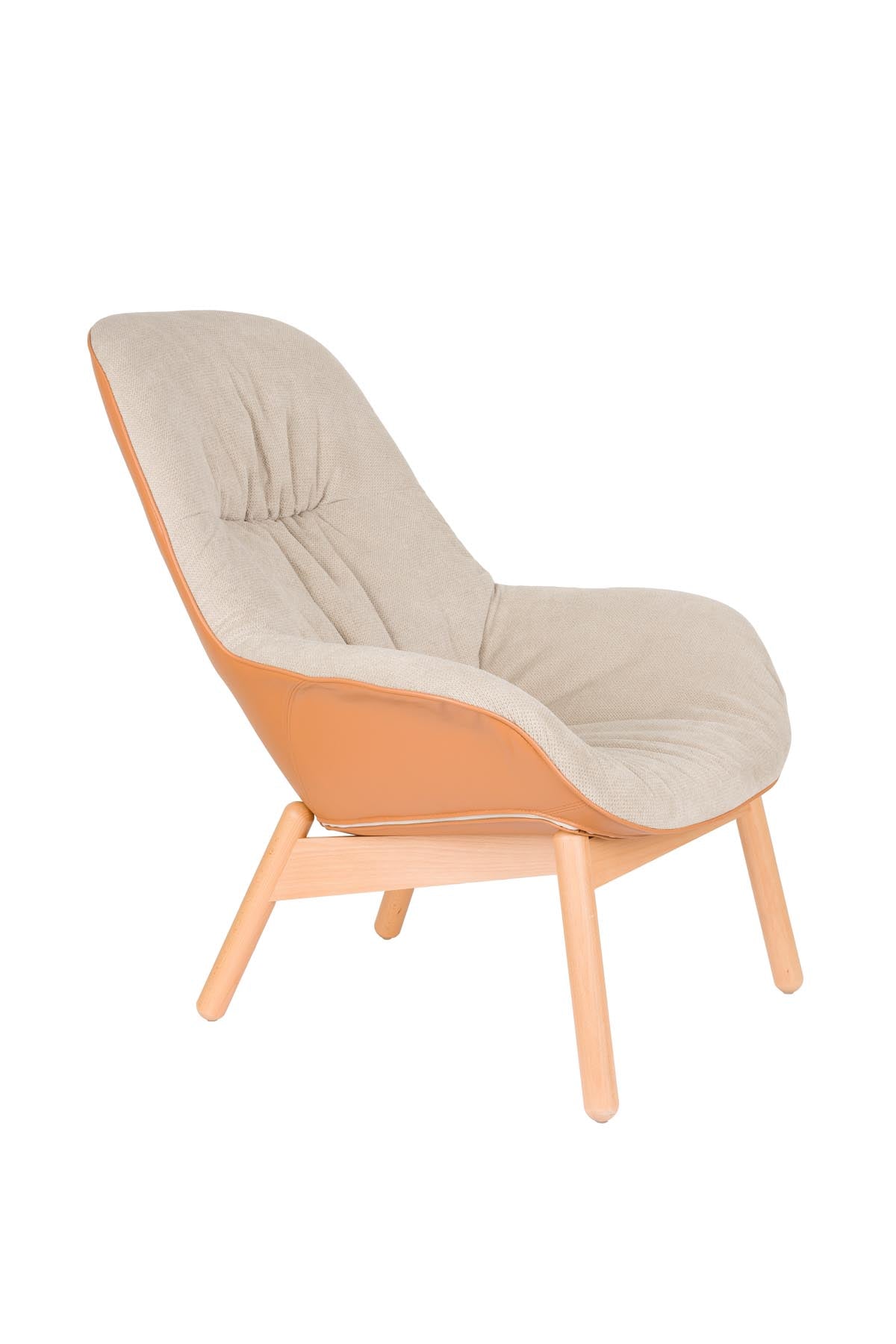Loungesessel Duke in beige präsentiert im Onlineshop von KAQTU Design AG. Sessel ist von White Label Living