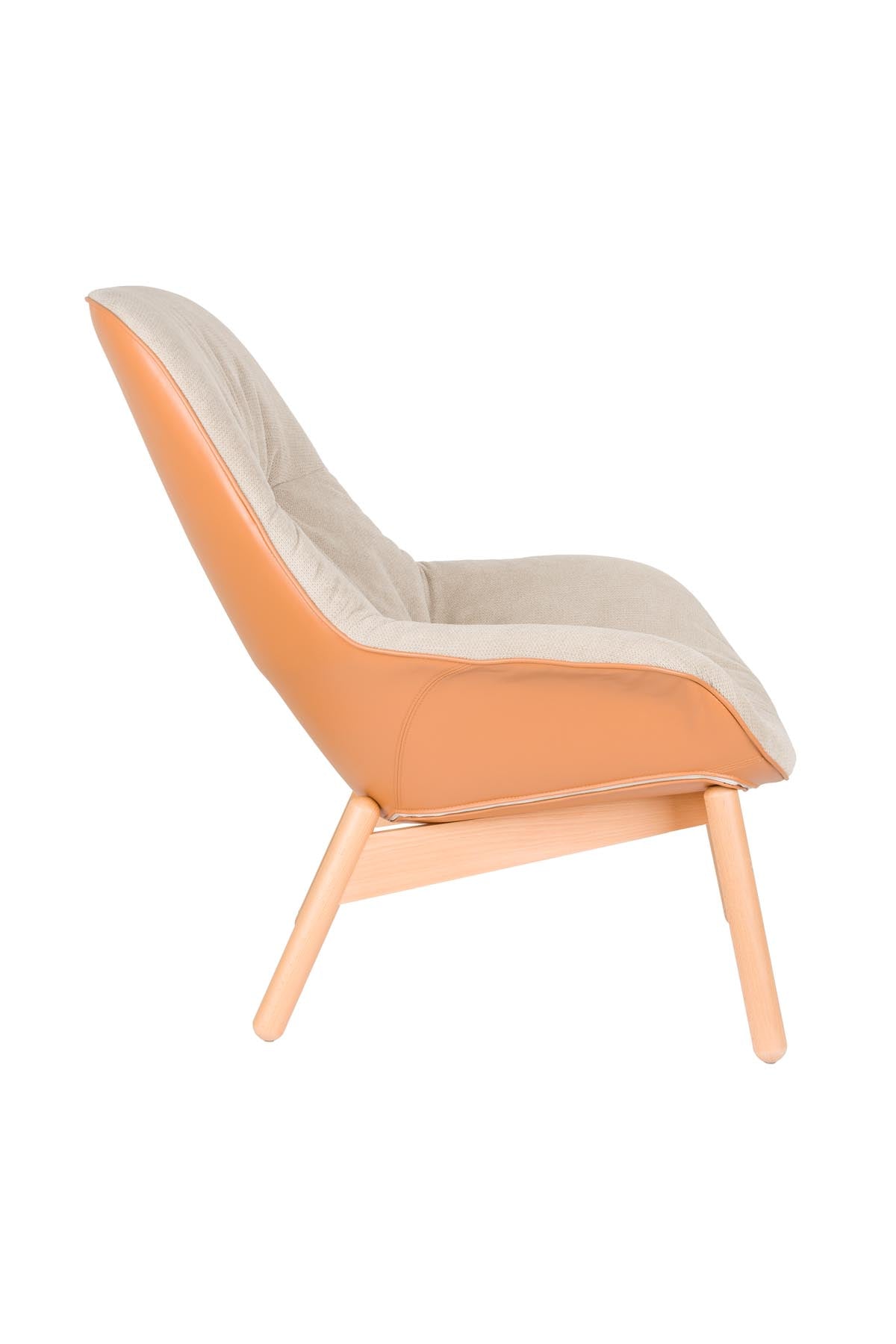 Loungesessel Duke in beige präsentiert im Onlineshop von KAQTU Design AG. Sessel ist von White Label Living