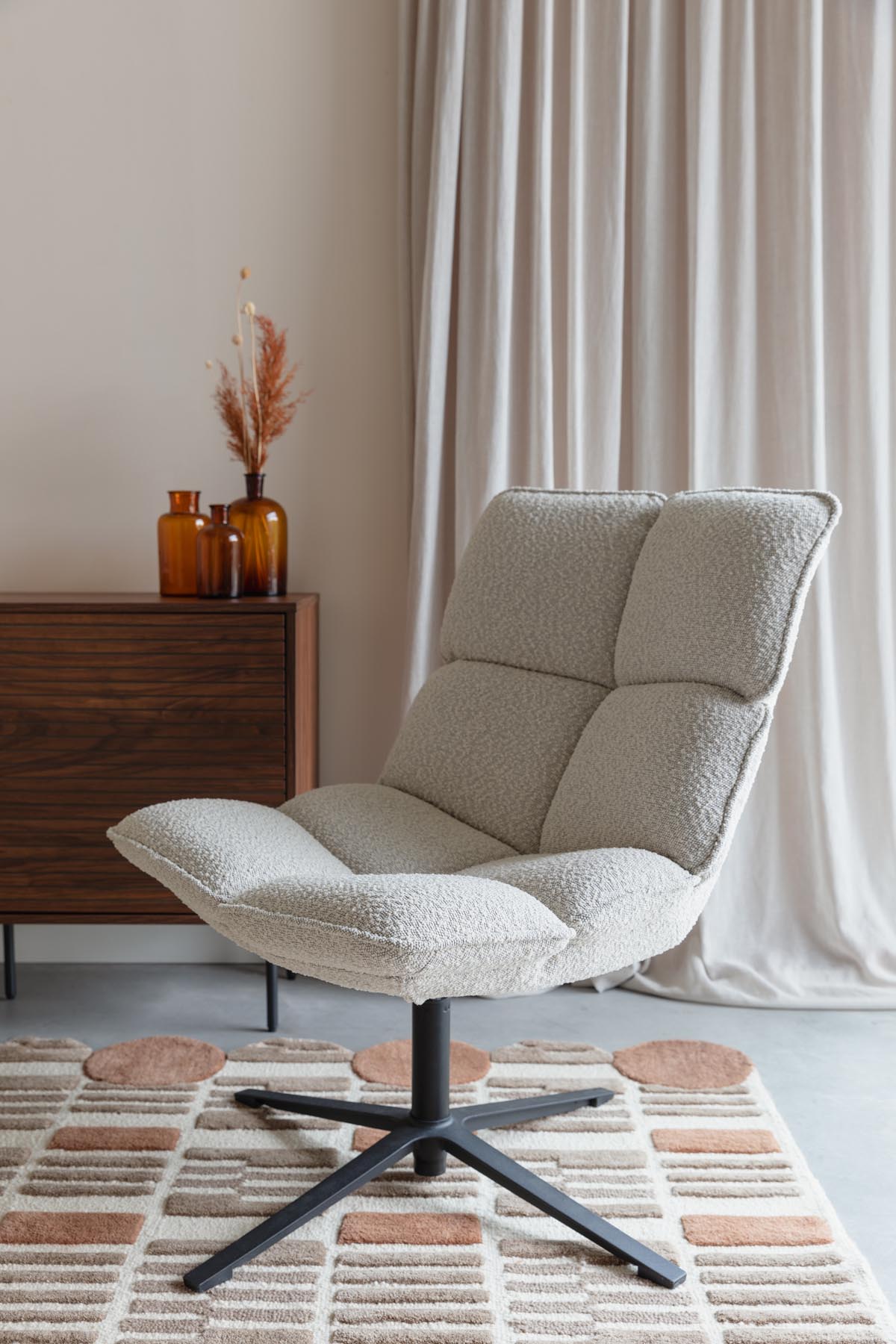 Loungesessel Bros in Green präsentiert im Onlineshop von KAQTU Design AG. Sessel ist von White Label Living
