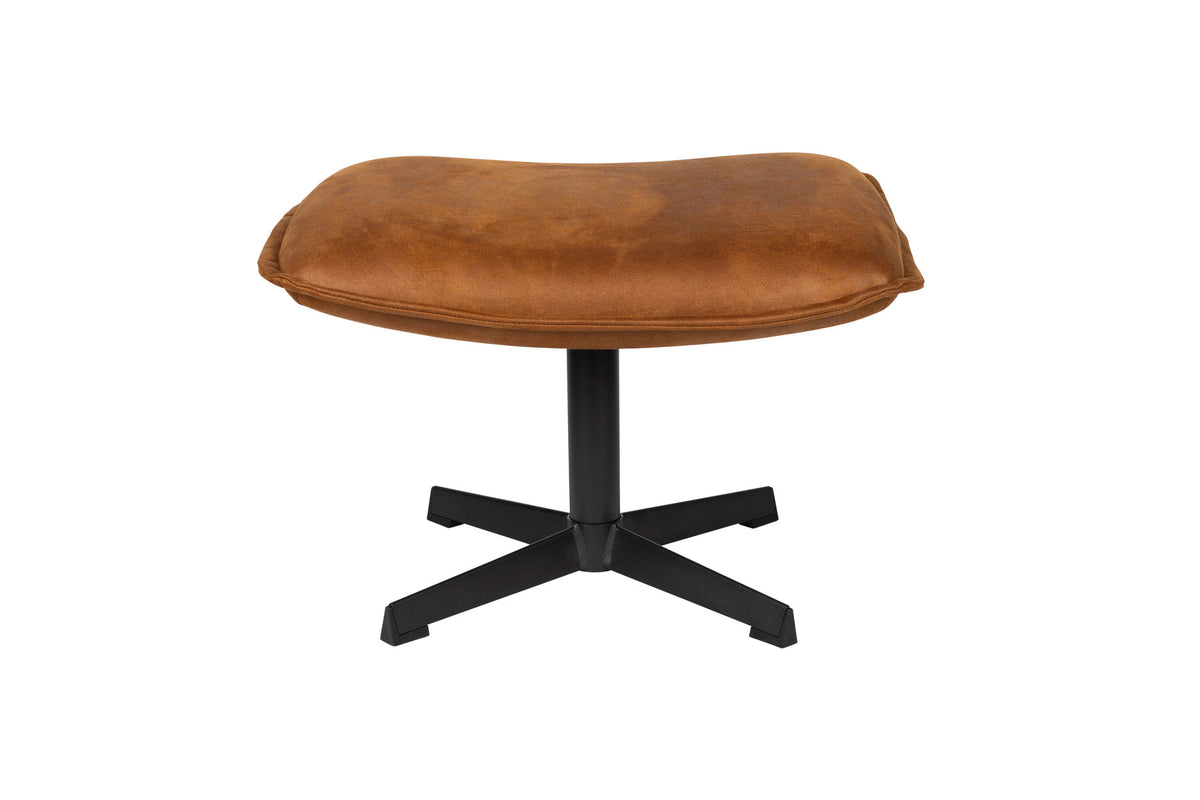 HOCKER JOHN in Cognac präsentiert im Onlineshop von KAQTU Design AG. Ottoman ist von White Label Living