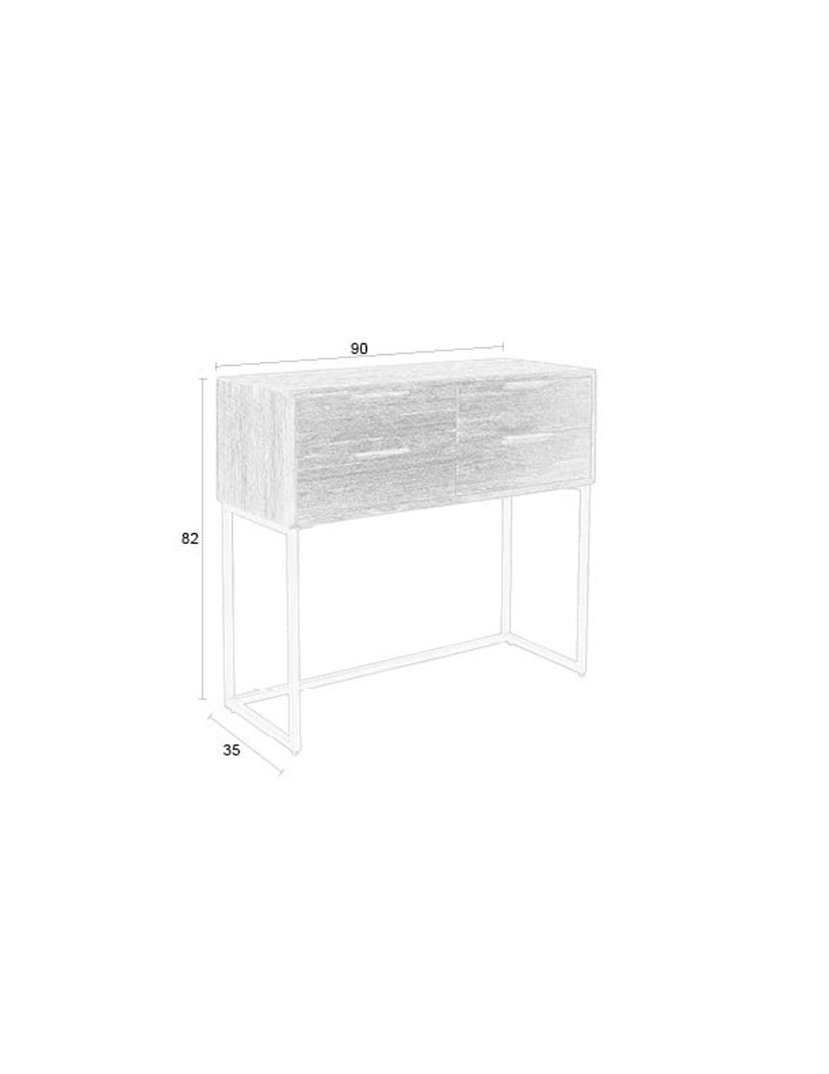 Webster Schrank S in Braun präsentiert im Onlineshop von KAQTU Design AG. Cabinet ist von White Label Living