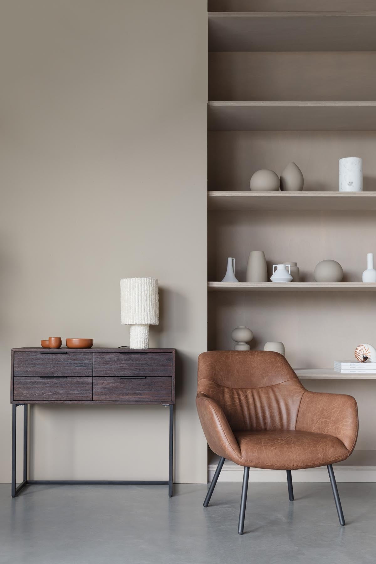 Webster Schrank S in Braun präsentiert im Onlineshop von KAQTU Design AG. Cabinet ist von White Label Living