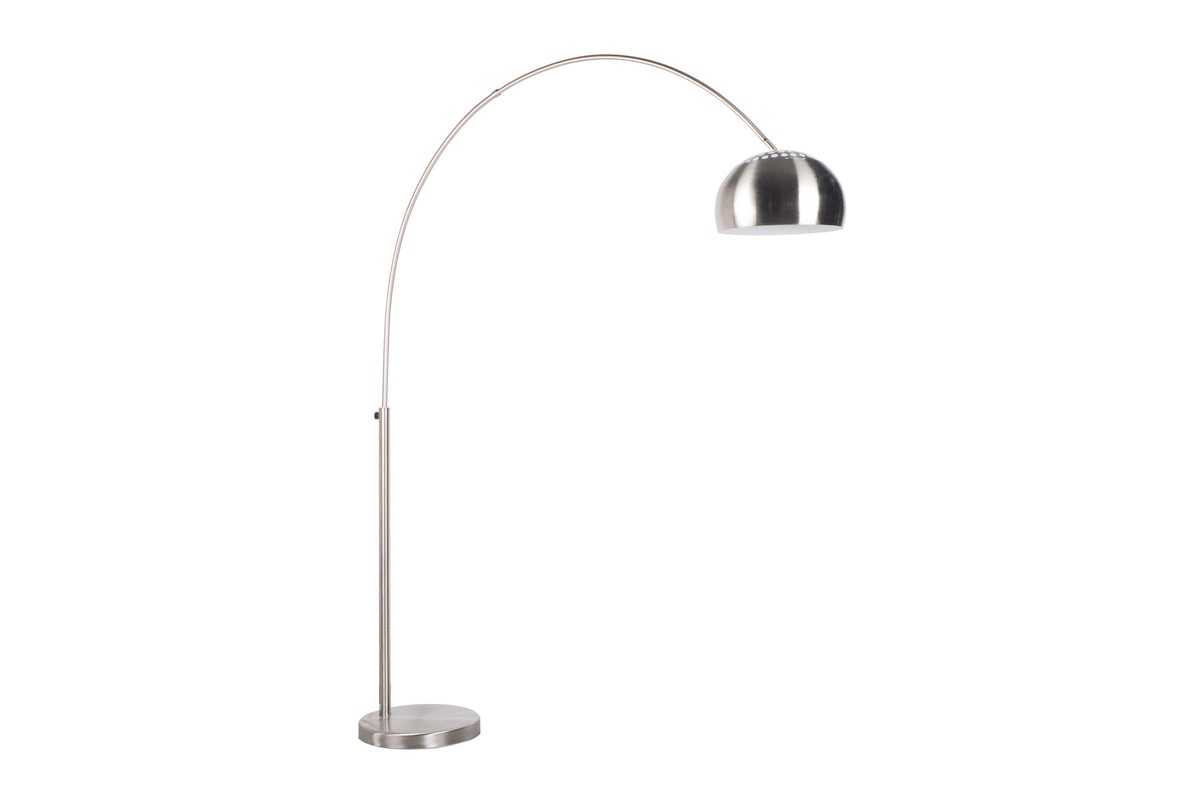 Stehleuchte Bow in Silber präsentiert im Onlineshop von KAQTU Design AG. Stehleuchte ist von White Label Living