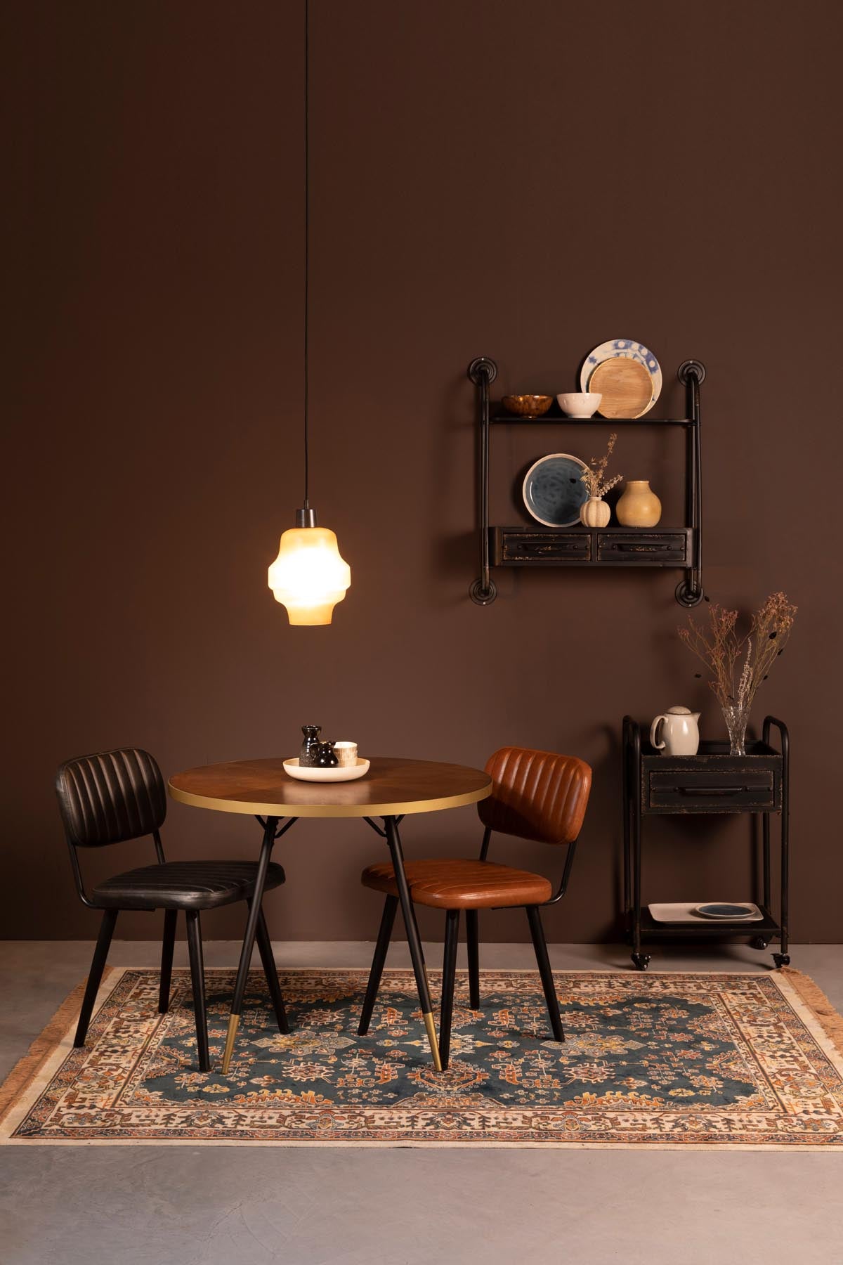 Teppich Raz in Kamel präsentiert im Onlineshop von KAQTU Design AG. Teppich ist von White Label Living