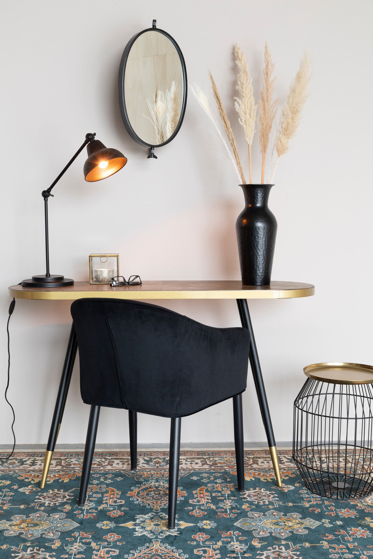 Teppich Raz in Kamel präsentiert im Onlineshop von KAQTU Design AG. Teppich ist von White Label Living