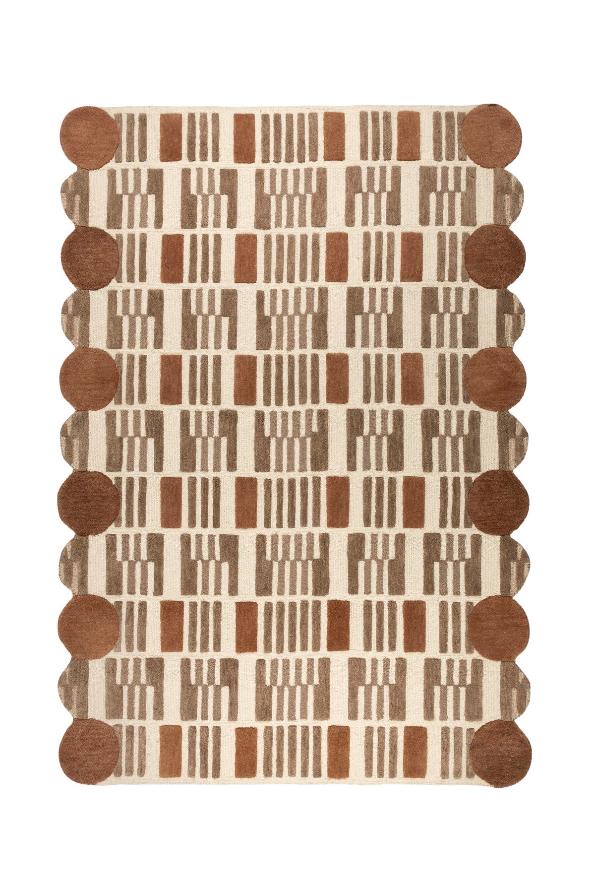 Teppich Mundra 160x230 in beige präsentiert im Onlineshop von KAQTU Design AG. Teppich ist von White Label Living