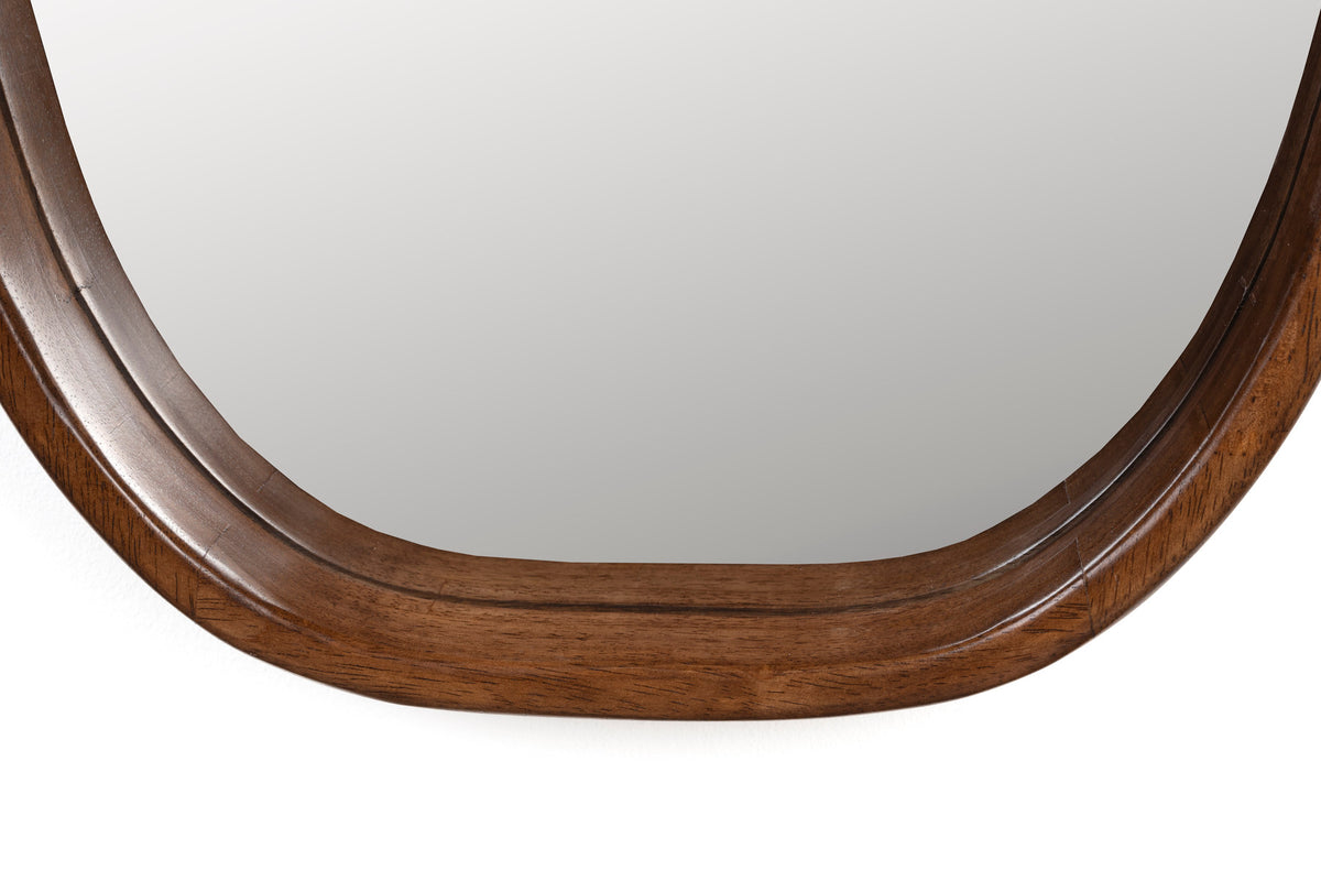 Nyko Spiegel L in beige präsentiert im Onlineshop von KAQTU Design AG. Wandspiegel ist von White Label Living