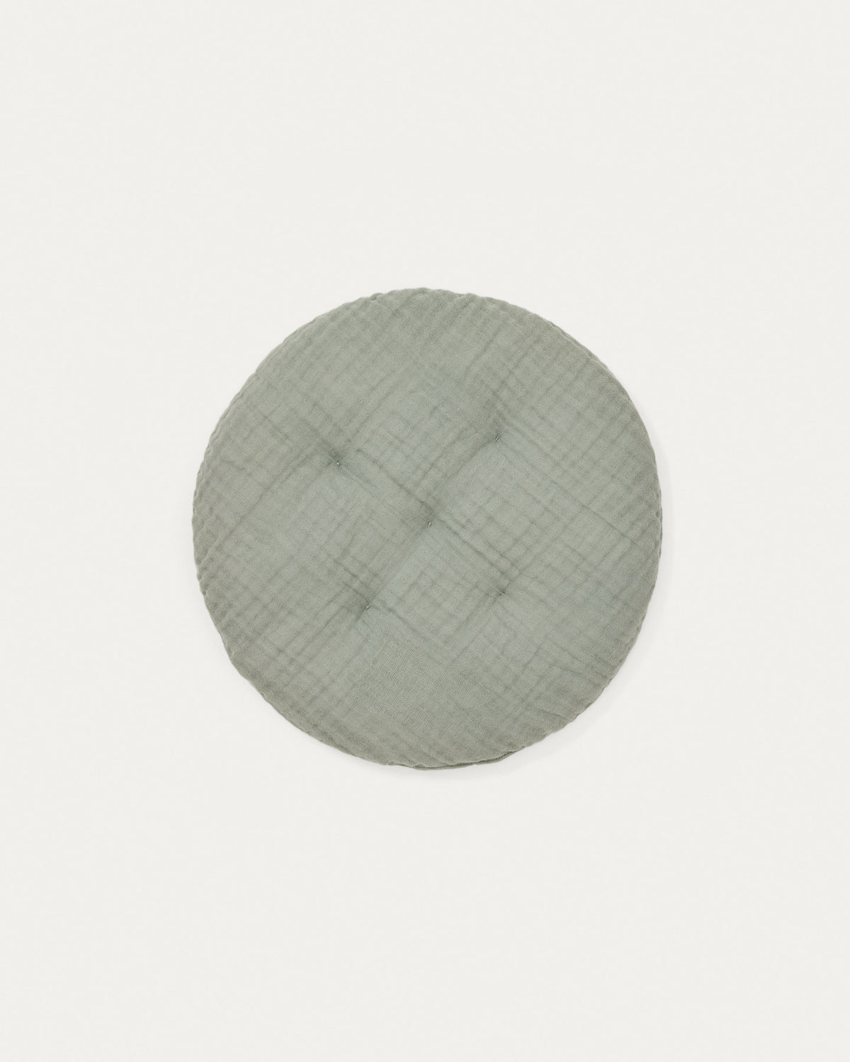 Kissen Laily aus 100% Baumwolle in Grün Ø30 cm in Grün präsentiert im Onlineshop von KAQTU Design AG. Deko Kissen ist von Kave Home