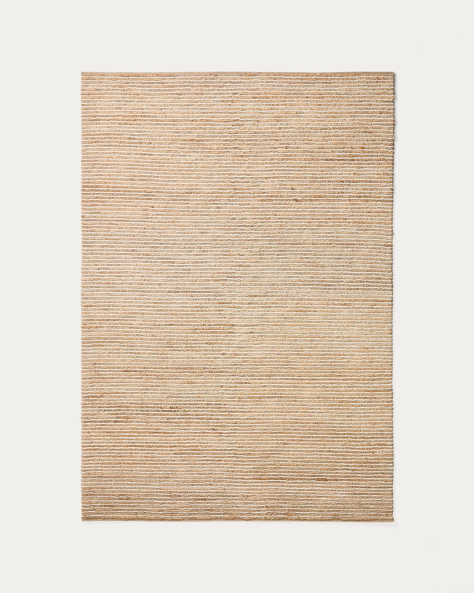 Teppich Derule aus Jute und Wolle in Beige 230 x 160 cm in Natur präsentiert im Onlineshop von KAQTU Design AG. Teppich ist von Kave Home