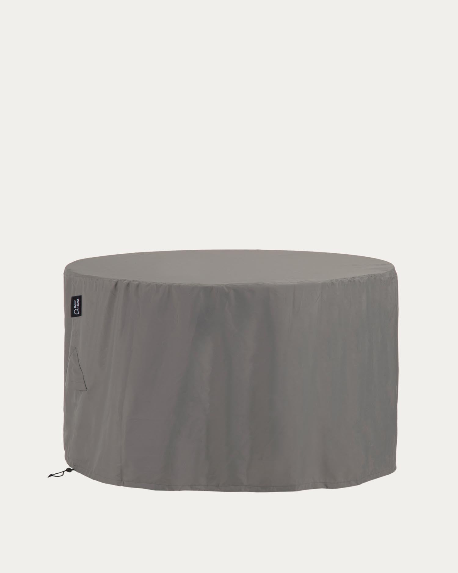 Schutzhülle Iria für runden Outdoor-Tisch max. Ø 160 cm in Grau präsentiert im Onlineshop von KAQTU Design AG. Gartenmöbelabeckung ist von Kave Home