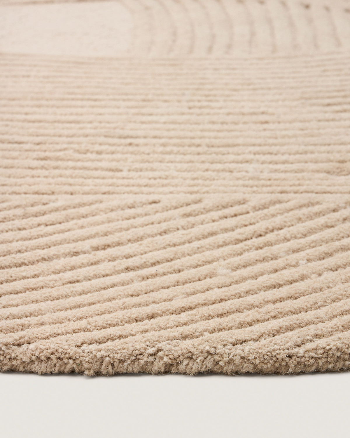 Teppich Domm aus Wolle beige 160 x 230 cm in Ecru präsentiert im Onlineshop von KAQTU Design AG. Teppich ist von Kave Home
