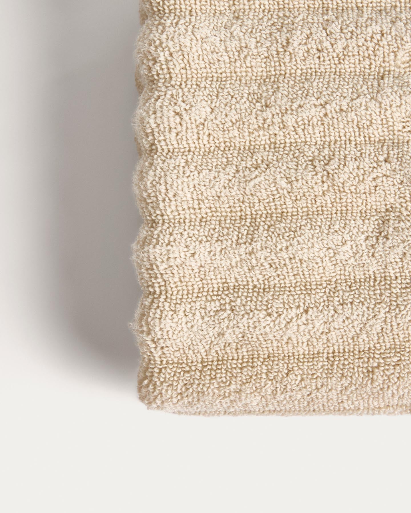 Toilettenhandtuch Navira aus 100 % Baumwolle, beige, 30 x 50 cm in Beige präsentiert im Onlineshop von KAQTU Design AG. Handtuch ist von Kave Home