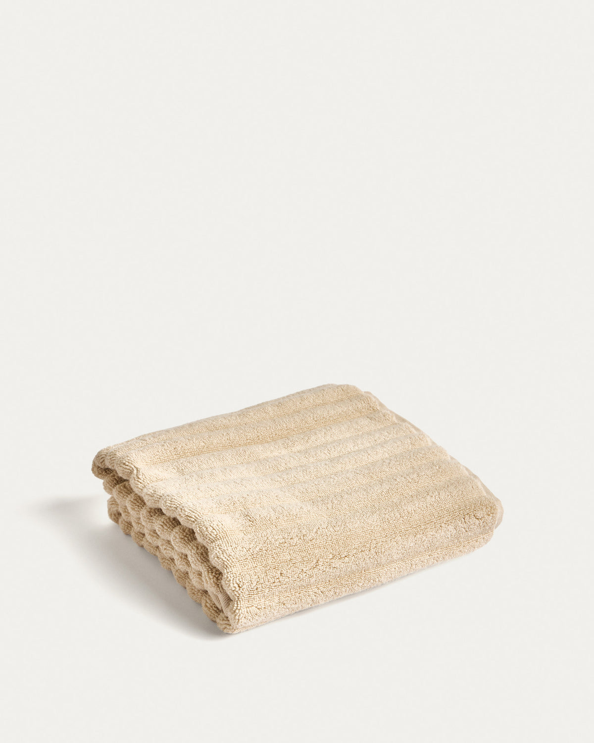 Handtuch Navira aus 100 % Baumwolle, beige, 50 x 90 cm in Beige präsentiert im Onlineshop von KAQTU Design AG. Handtuch ist von Kave Home