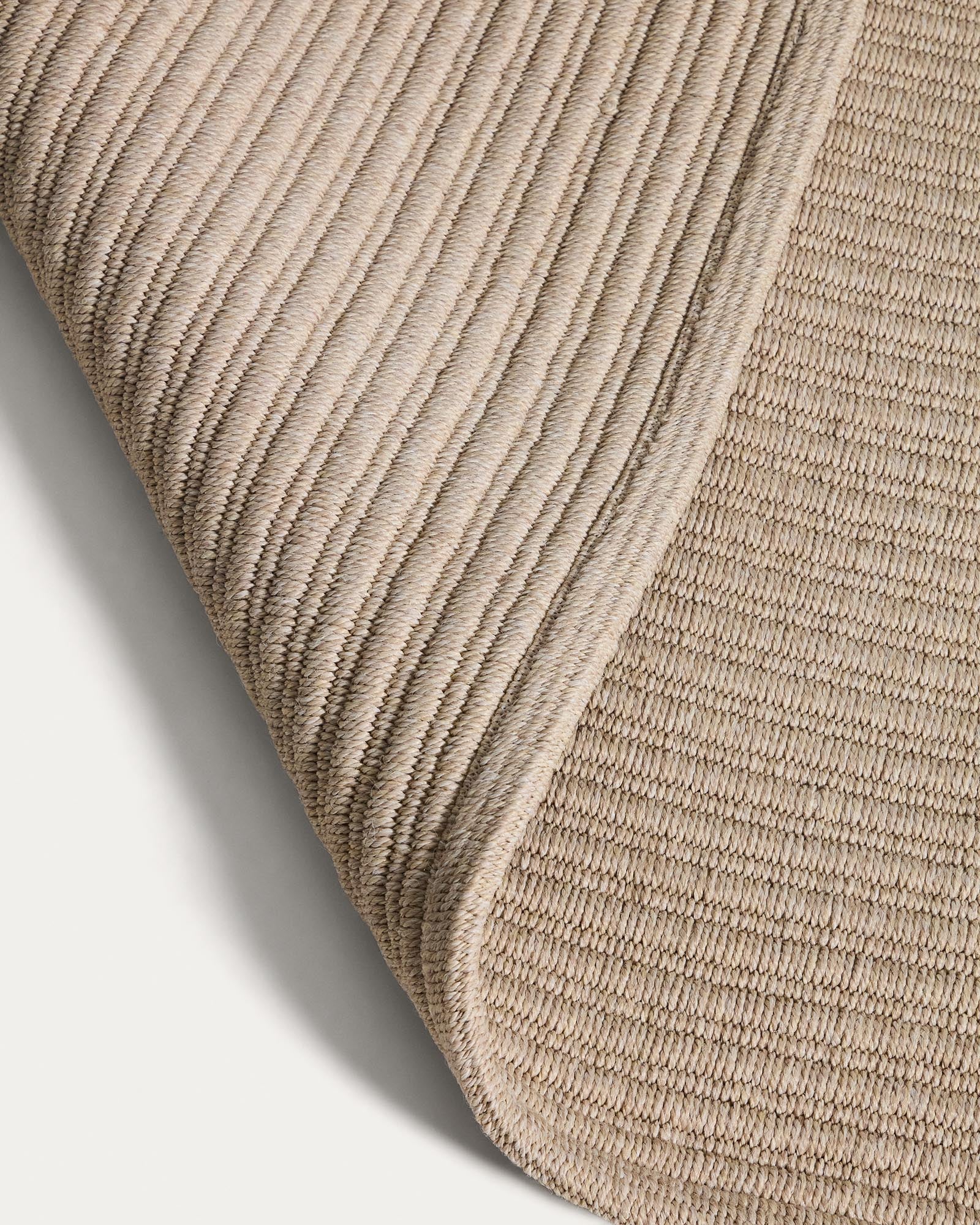 Stilvoller Outdoor Teppich Ardelia in Ecru, 200 x 300 cm, aus robusten Synthetikfasern, perfekt für den Einsatz im Freien.