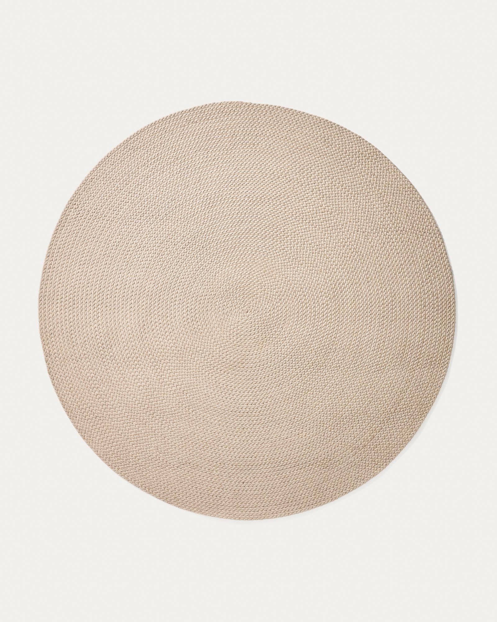Teppich Despas aus Synthetikfaser écru Ø 200 cm in Ecru präsentiert im Onlineshop von KAQTU Design AG. Outdoor Teppich ist von Kave Home