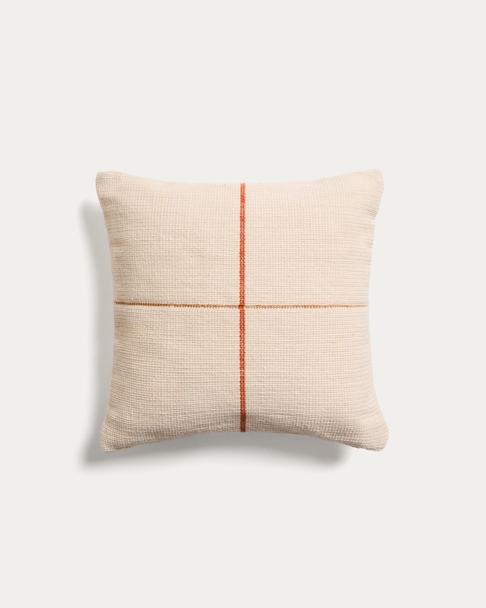 Kissenbezug Atima 100 % PET Jacquard orange 45 x 45 cm in Orange präsentiert im Onlineshop von KAQTU Design AG. Gartenkissen ist von Kave Home