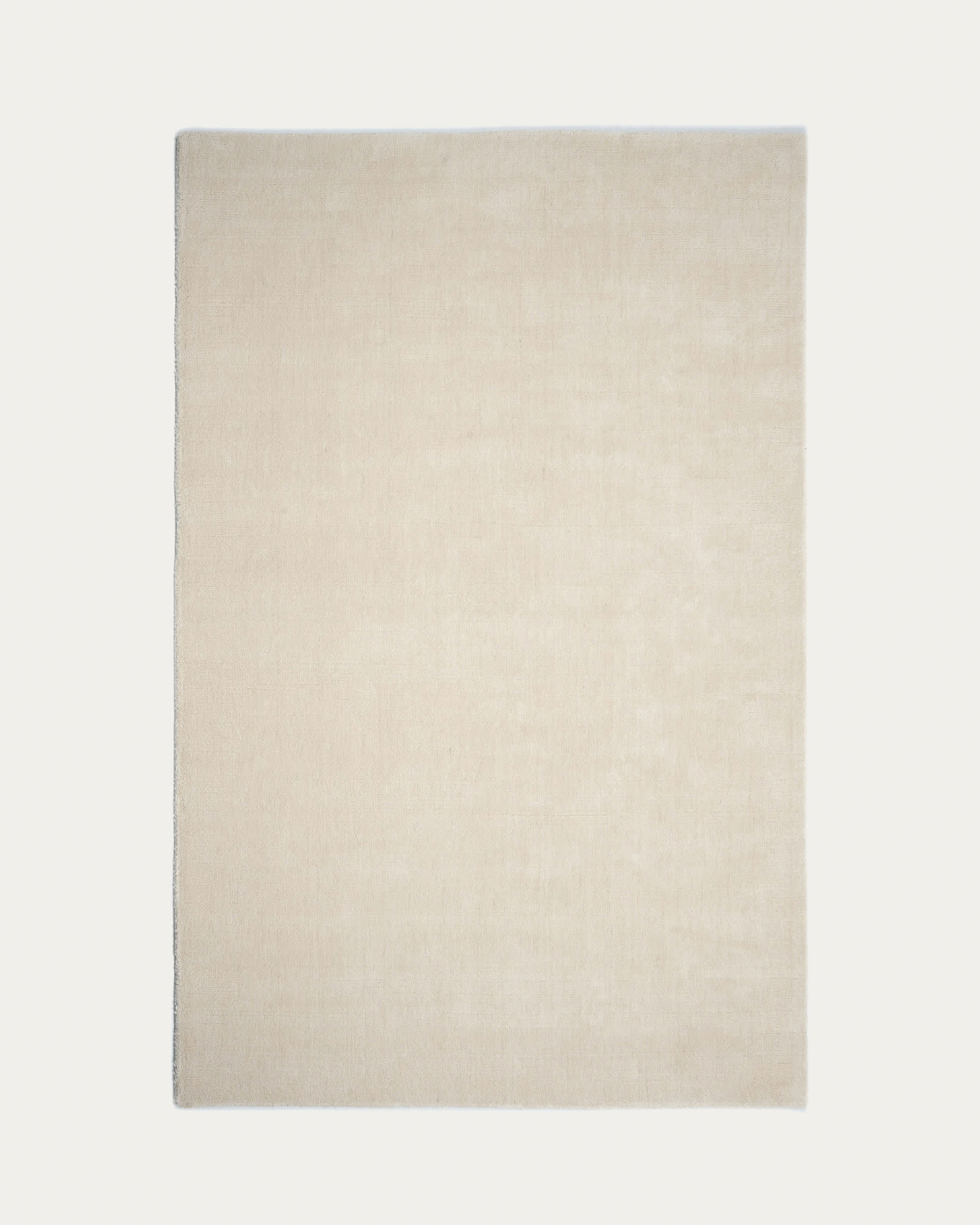Eleganter weißer Mascarell Teppich (200x300 cm) aus Baumwolle & Polyester, pflegeleicht, langlebig, ideal für jeden Wohnstil.