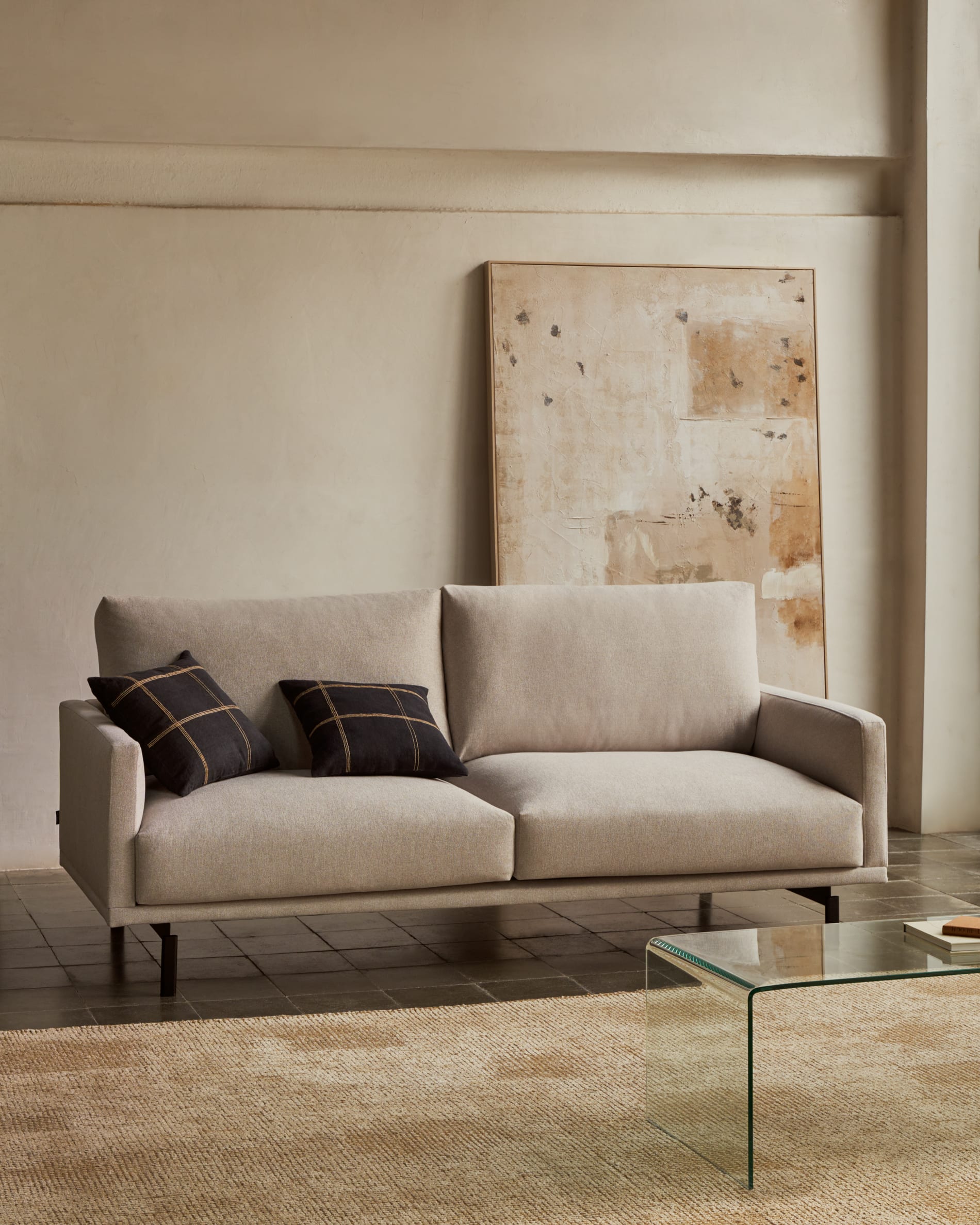 Eleganter Susi Teppich in Grün, 200 x 300 cm, aus Wolle und Bambusviskose. Perfekt für stilvolle Akzente in jedem Raum.