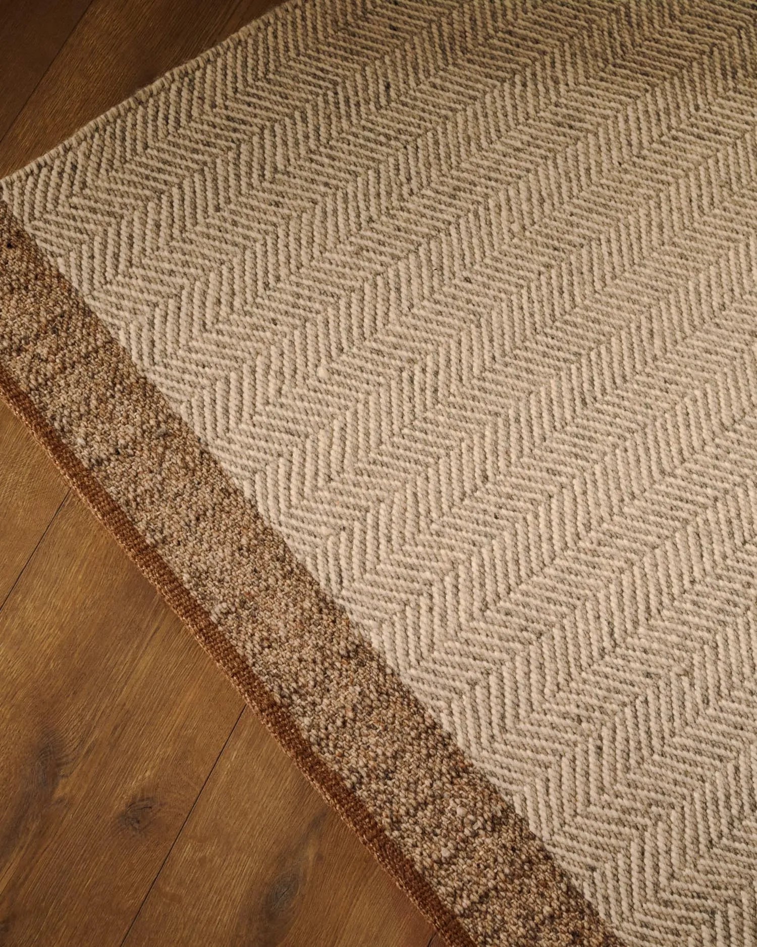 Teppich Nifelia, 200x300 cm, beige, aus Wolle mit Jacquard-Muster, stilvoll und hochwertig, von Kave Home.