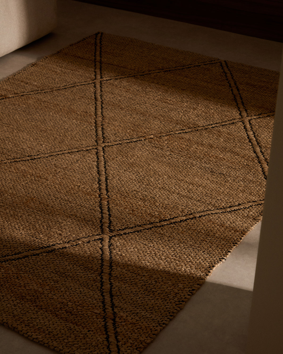 Teppich Vallalta aus Jute 200 x 300 cm in Natur präsentiert im Onlineshop von KAQTU Design AG. Teppich ist von Kave Home