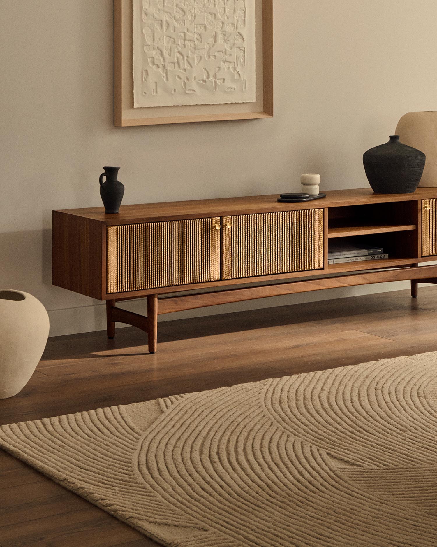 Teppich Domm aus Wolle weiß 200 x 300 cm in Beige präsentiert im Onlineshop von KAQTU Design AG. Teppich ist von Kave Home