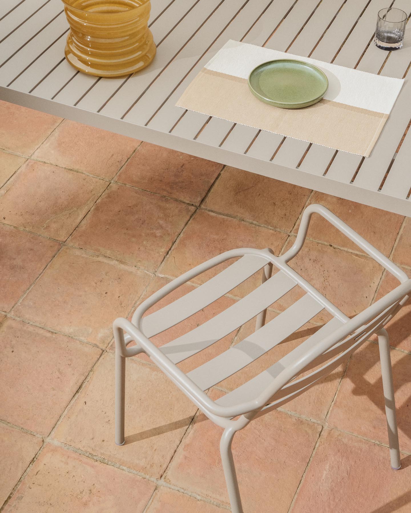 Tischläufer Tari aus 100% Baumwolle beige 50 x 150 cm in Beige präsentiert im Onlineshop von KAQTU Design AG. Tischtuch ist von Kave Home