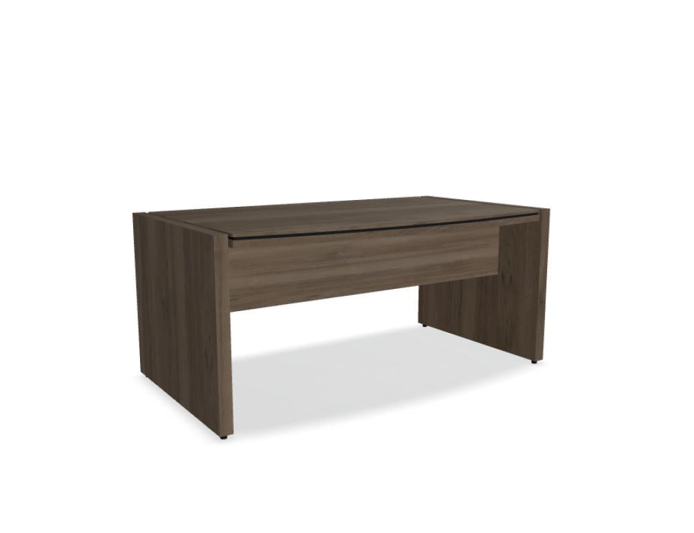 Status X02 - Chefschreibtisch in Eiche Grau präsentiert im Onlineshop von KAQTU Design AG. Schreibtisch ist von Mdd