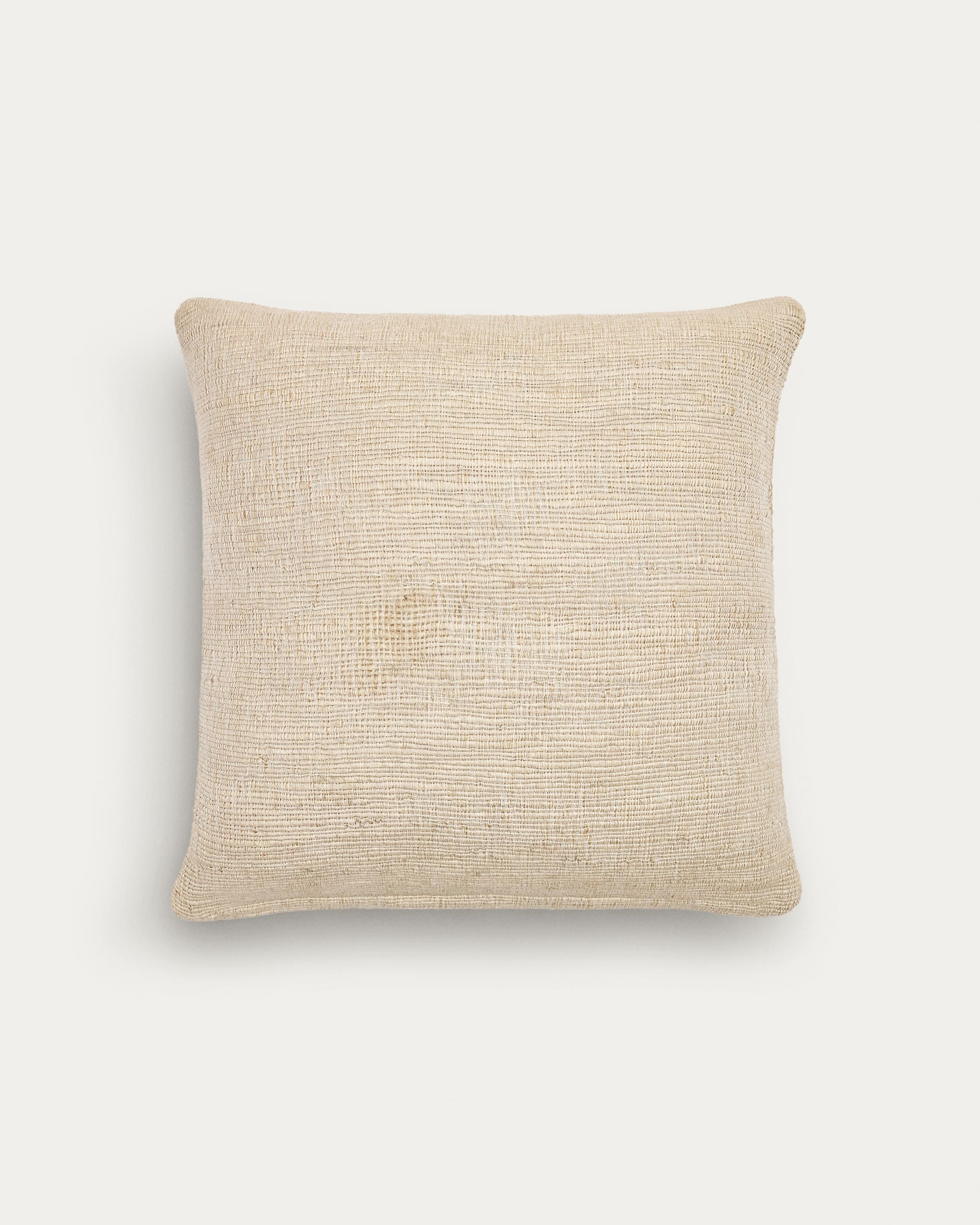 Kissenhülle Machiel aus Viskose-Jacquard in Weiss und Beige 50 x 50 cm in Beige präsentiert im Onlineshop von KAQTU Design AG. Deko Kissenbezug ist von Kave Home