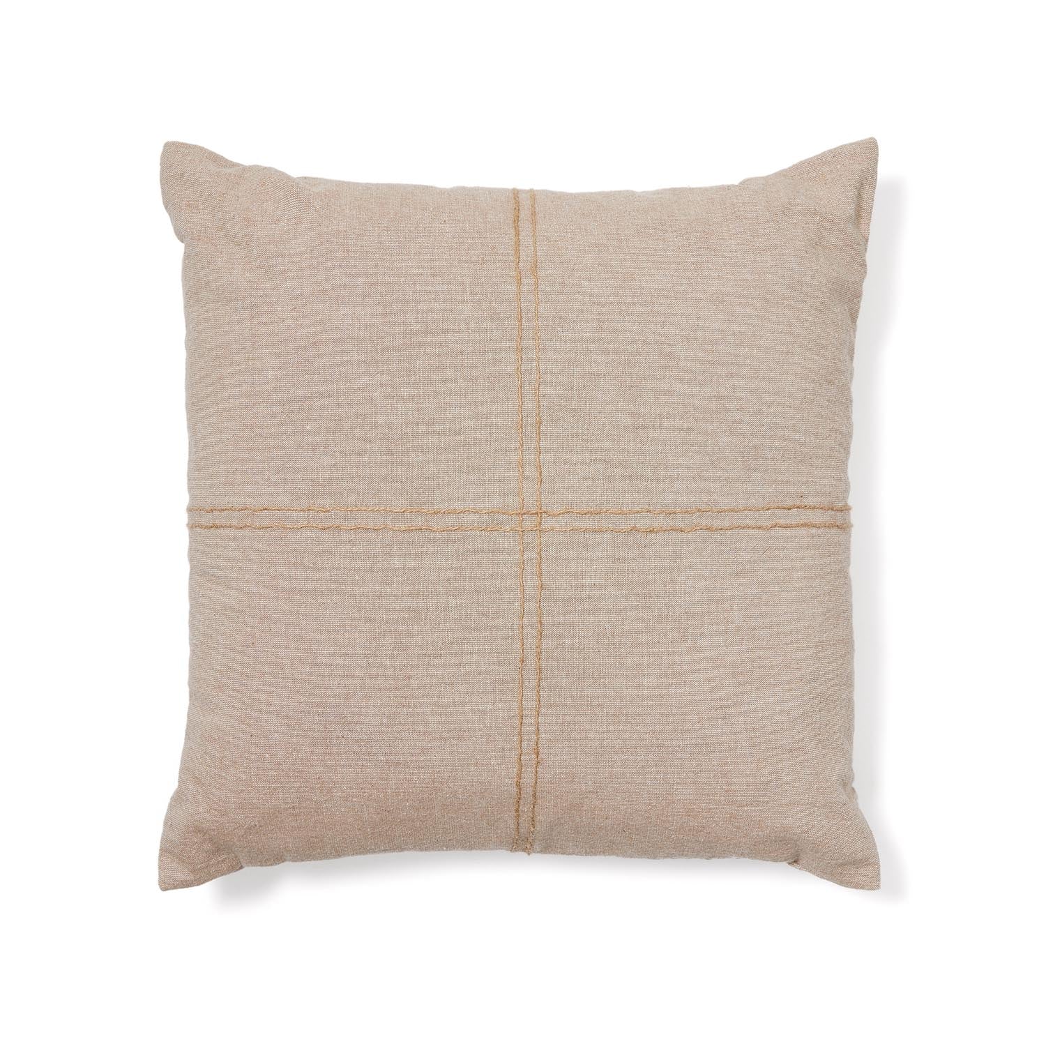 Kissenbezug Sulken aus beigefarbener Baumwolle mit beigefarbener Stickerei 45 x 45 cm in Beige präsentiert im Onlineshop von KAQTU Design AG. Deko Kissenbezug ist von Kave Home