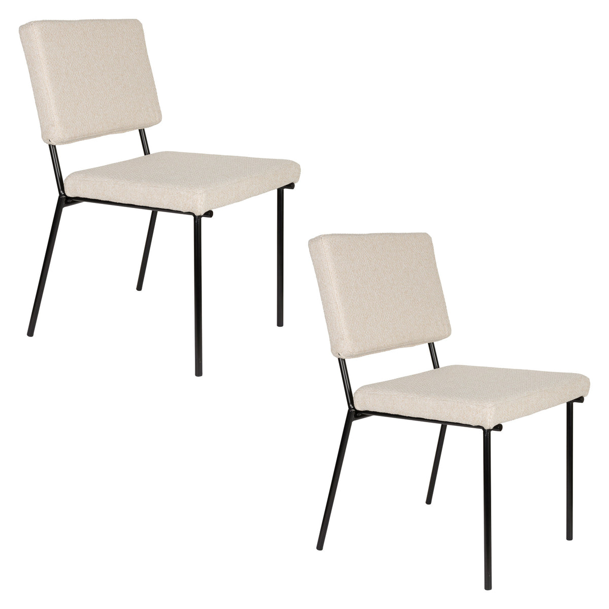 Fellow Stuhl in Off-White präsentiert im Onlineshop von KAQTU Design AG. Stuhl ist von Zuiver