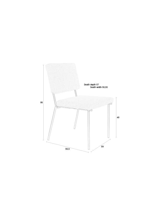 Fellow Stuhl in Off-White präsentiert im Onlineshop von KAQTU Design AG. Stuhl ist von Zuiver