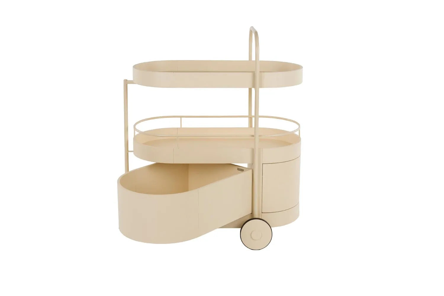 Trolley Wim in Beige präsentiert im Onlineshop von KAQTU Design AG. Servierwagen ist von Zuiver