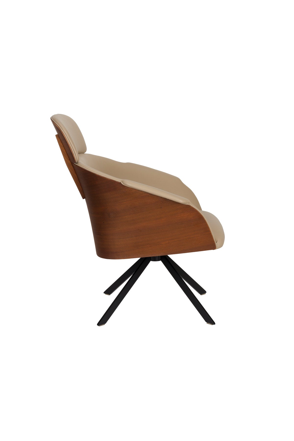 Frie Sessel in beige präsentiert im Onlineshop von KAQTU Design AG. Sessel ist von Zuiver