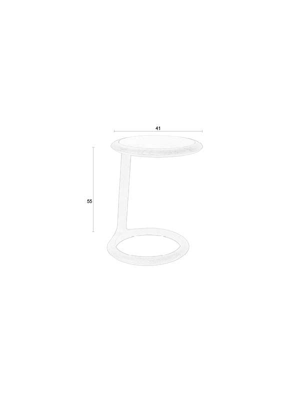 Doppio Beistelltisch in Braun präsentiert im Onlineshop von KAQTU Design AG. Beistelltisch ist von Zuiver
