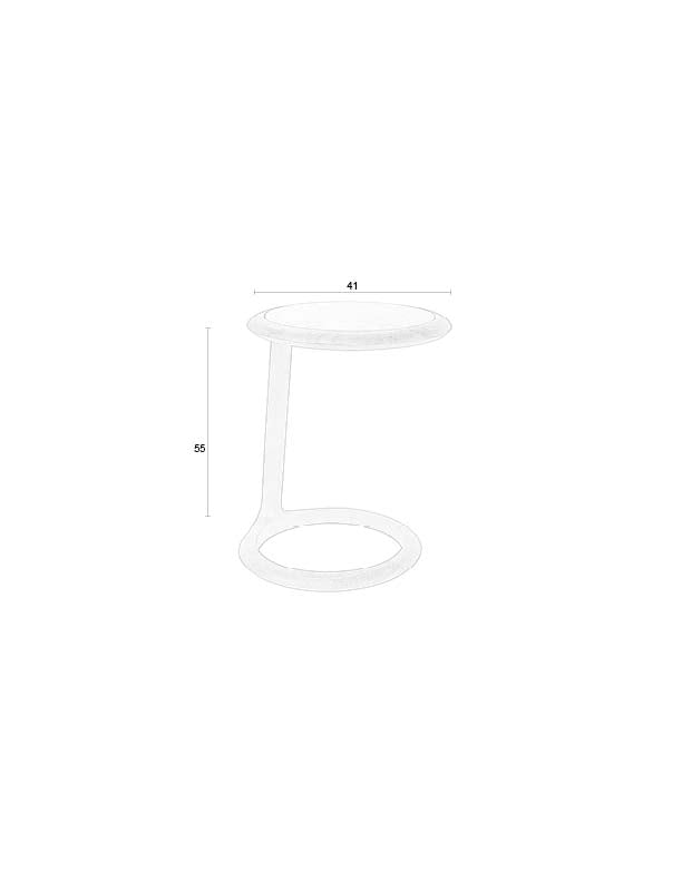 Doppio Beistelltisch in Braun präsentiert im Onlineshop von KAQTU Design AG. Beistelltisch ist von Zuiver