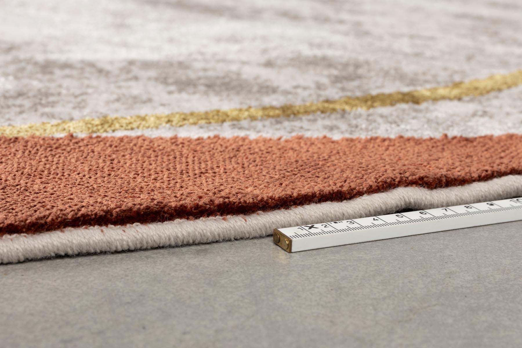 Teppich Noon 200 x 220 in Orange präsentiert im Onlineshop von KAQTU Design AG. Teppich ist von Zuiver