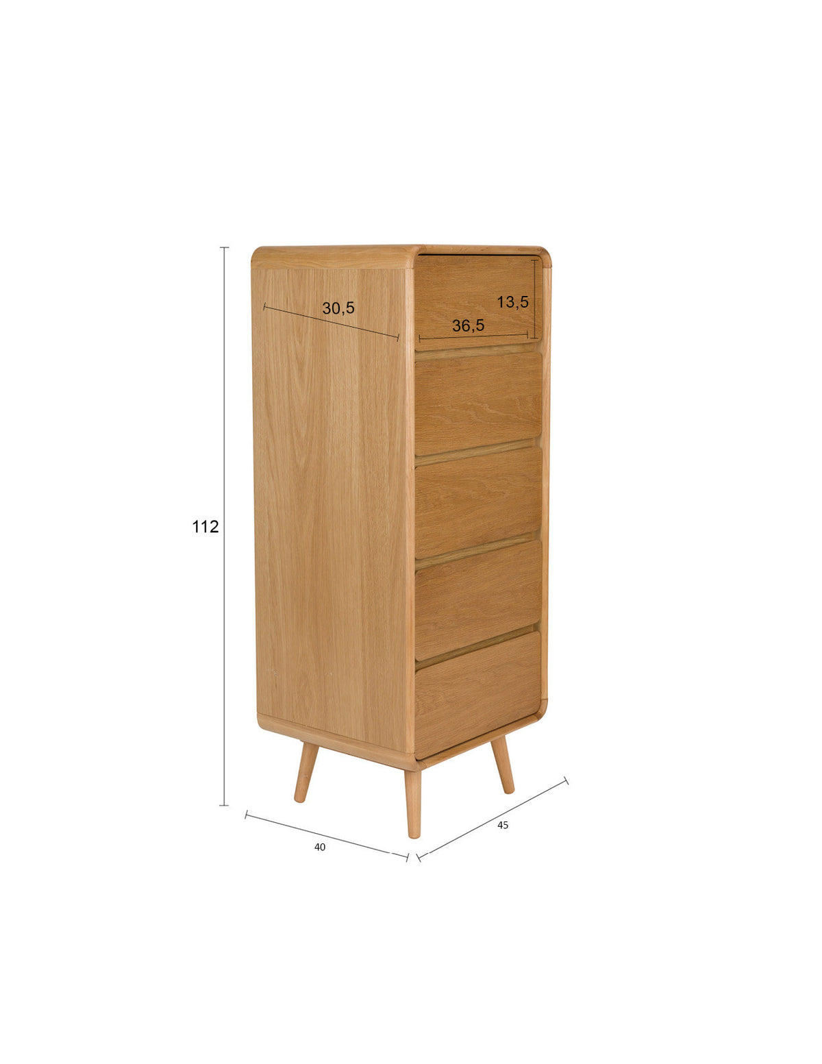 Cabinet Rise in Natur präsentiert im Onlineshop von KAQTU Design AG. Cabinet ist von Zuiver