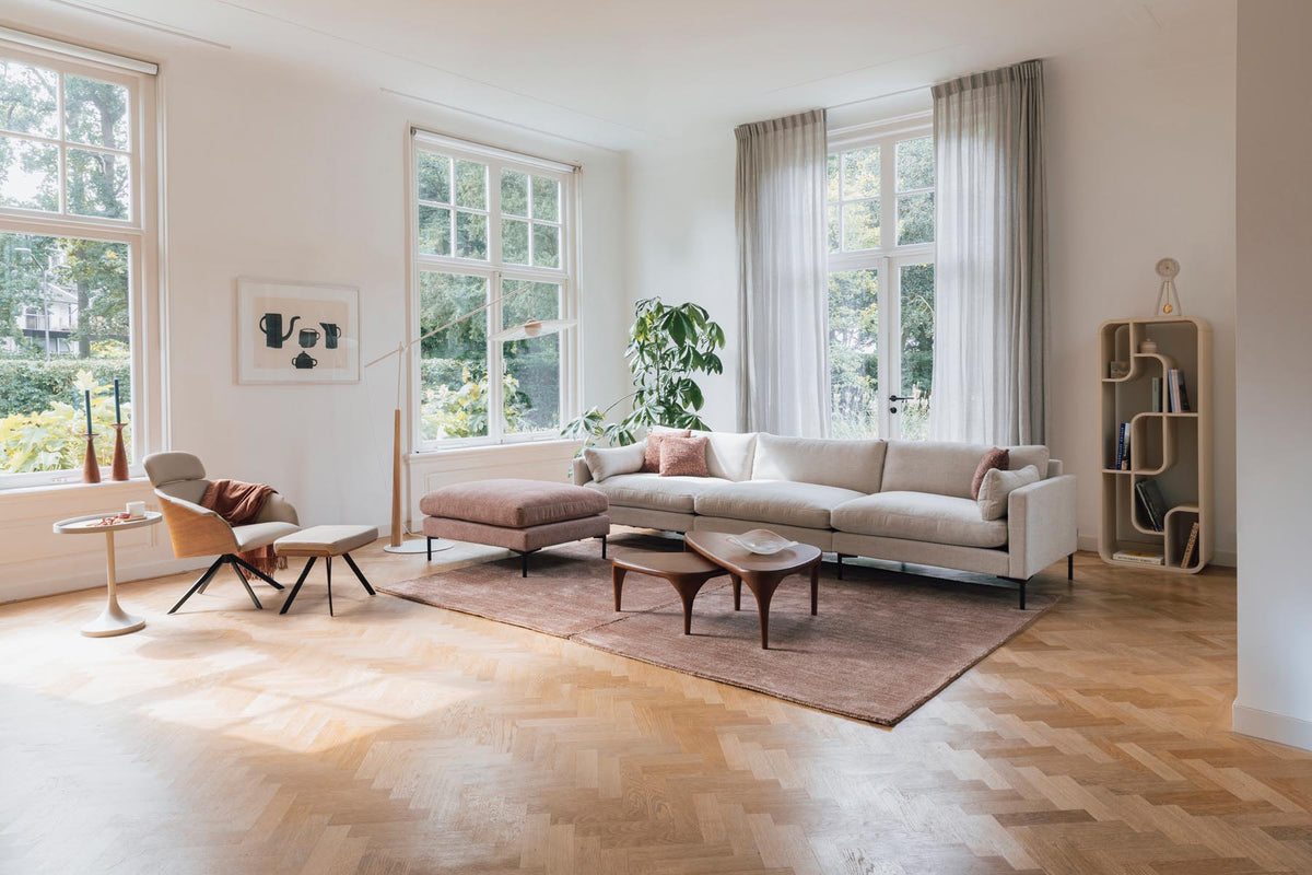 Summer Sofa 4,5-Sitzer in Creme präsentiert im Onlineshop von KAQTU Design AG. 4er Sofa ist von Zuiver