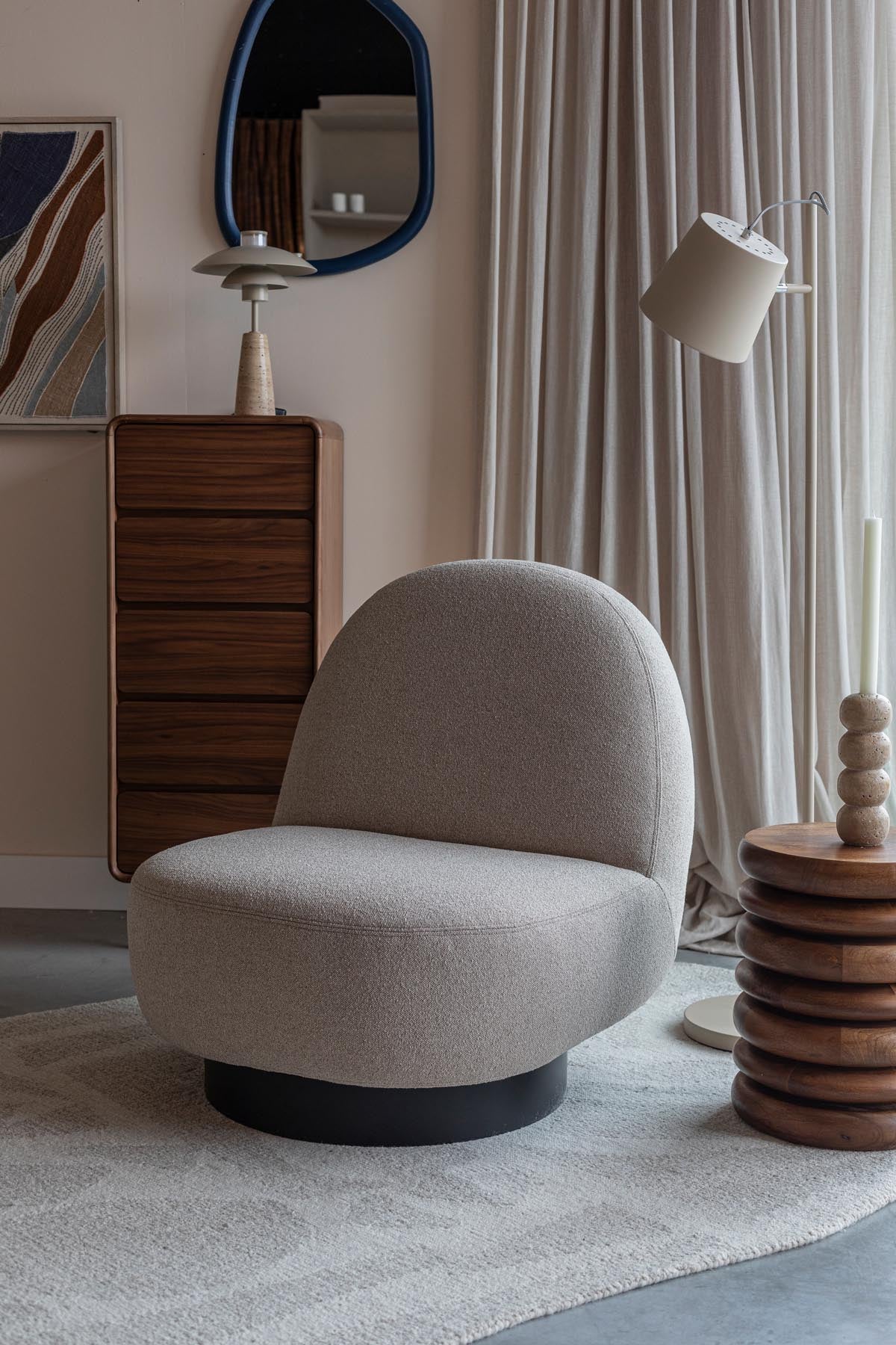 Sessel Eden in Cappucino präsentiert im Onlineshop von KAQTU Design AG. Sessel ist von Zuiver